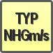 Piktogram - Typ: NHGm/s